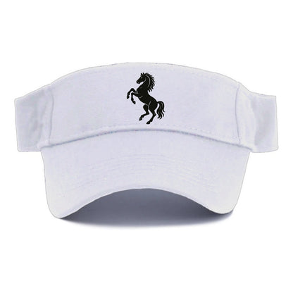 Stallion rearing on hind legs - Visor - White