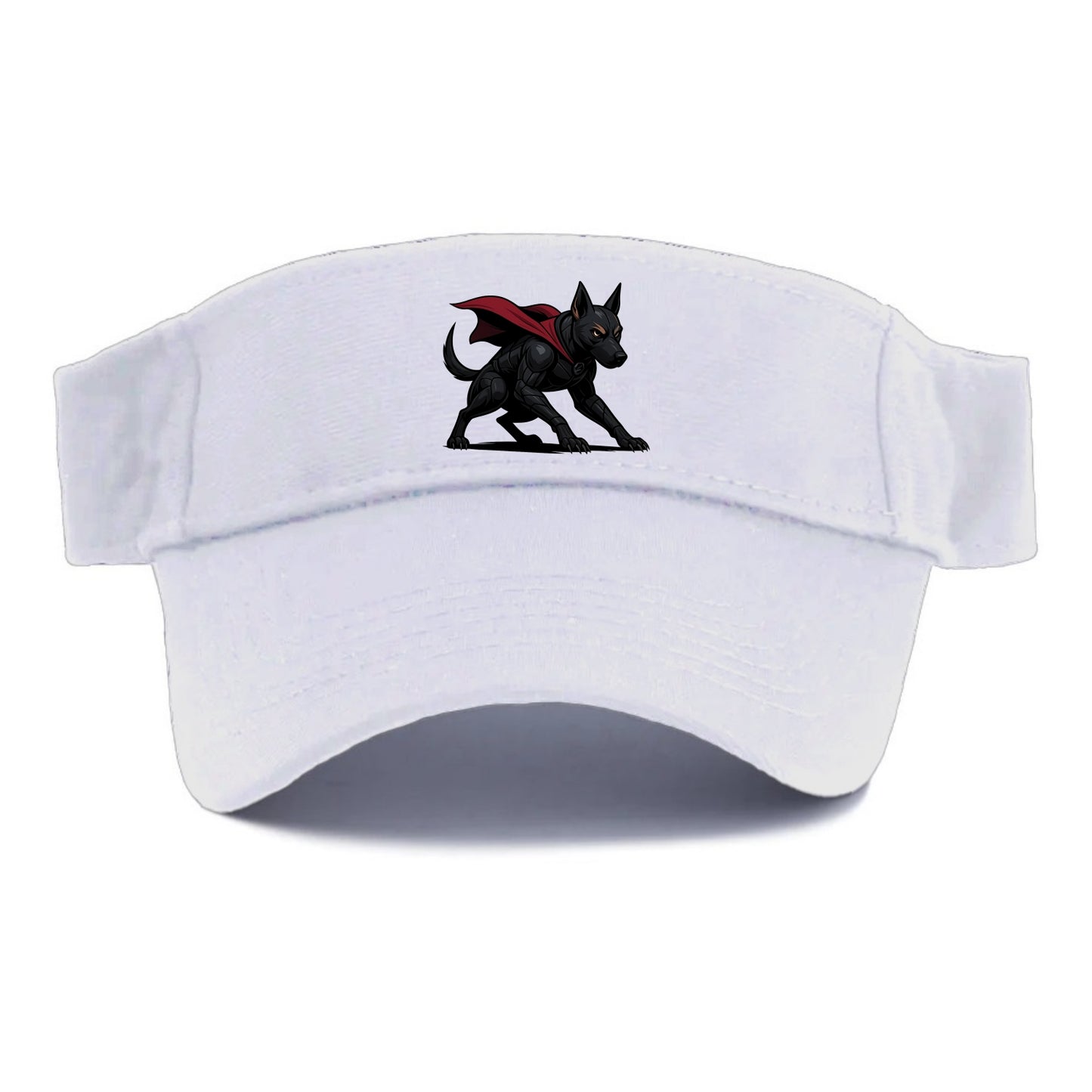 Belgian Malinois Black Panther  - Visor - White