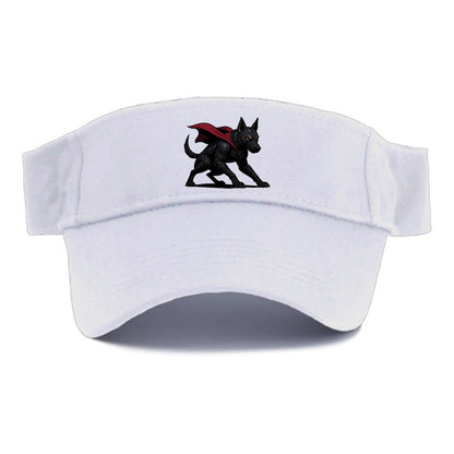 Belgian Malinois Black Panther  - Visor - White