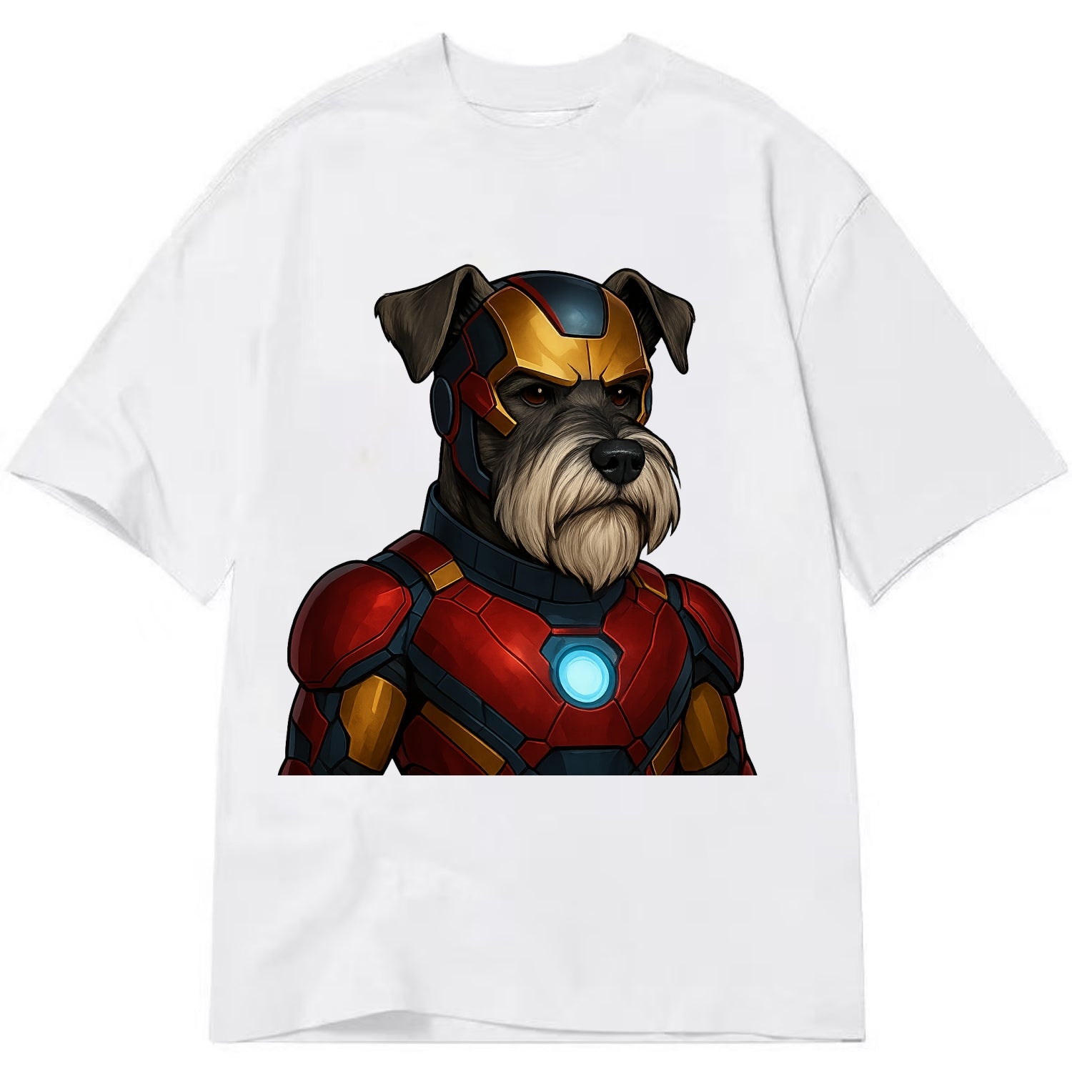 Schnauzer Tech Hero  - Classic T-shirt - White