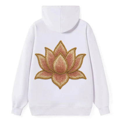 Lotus Flower - Classic Pullover Hoodie - White