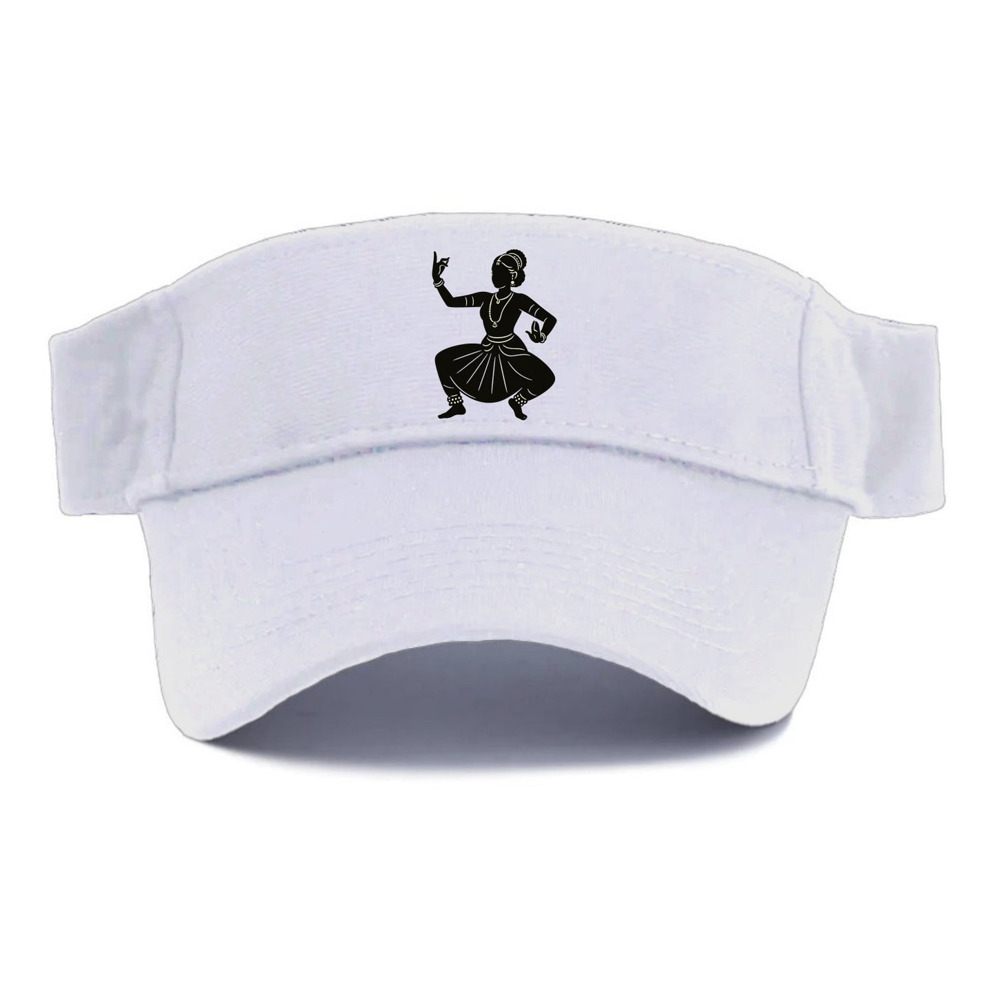 Bharatanatyam classical Indian pose - Visor - White