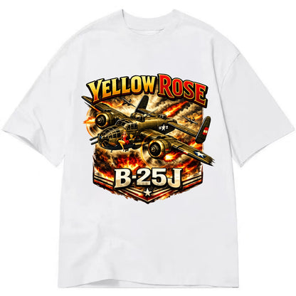 B 25j Yellow Rose - Classic T-shirt - White