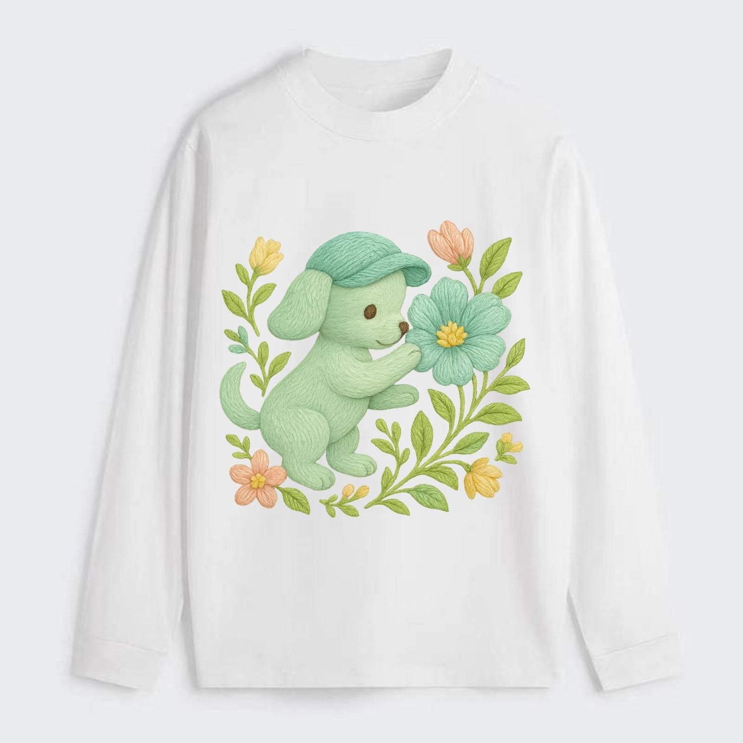 Mint Puppy - Classic Long Sleeve Shirt - White
