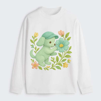 Mint Puppy - Classic Long Sleeve Shirt - White