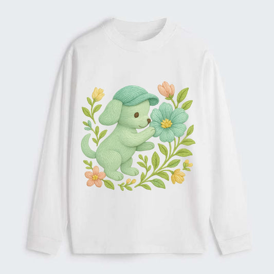 Mint Puppy - Classic Long Sleeve Shirt - White