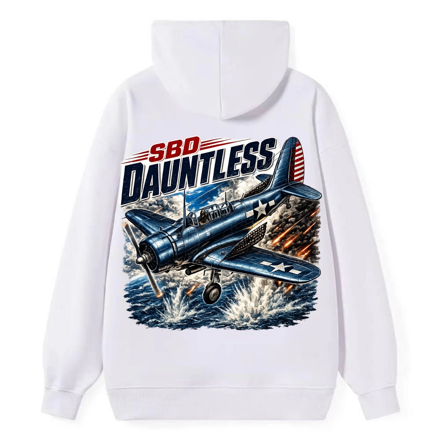 Sbd Dauntless - Classic Pullover Hoodie - White