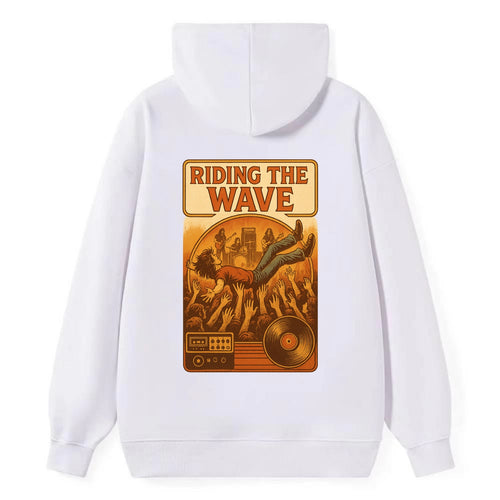Crowd surfing at packed concert - Riding the Wave - concert energy - Classic Pullover Hoodie
