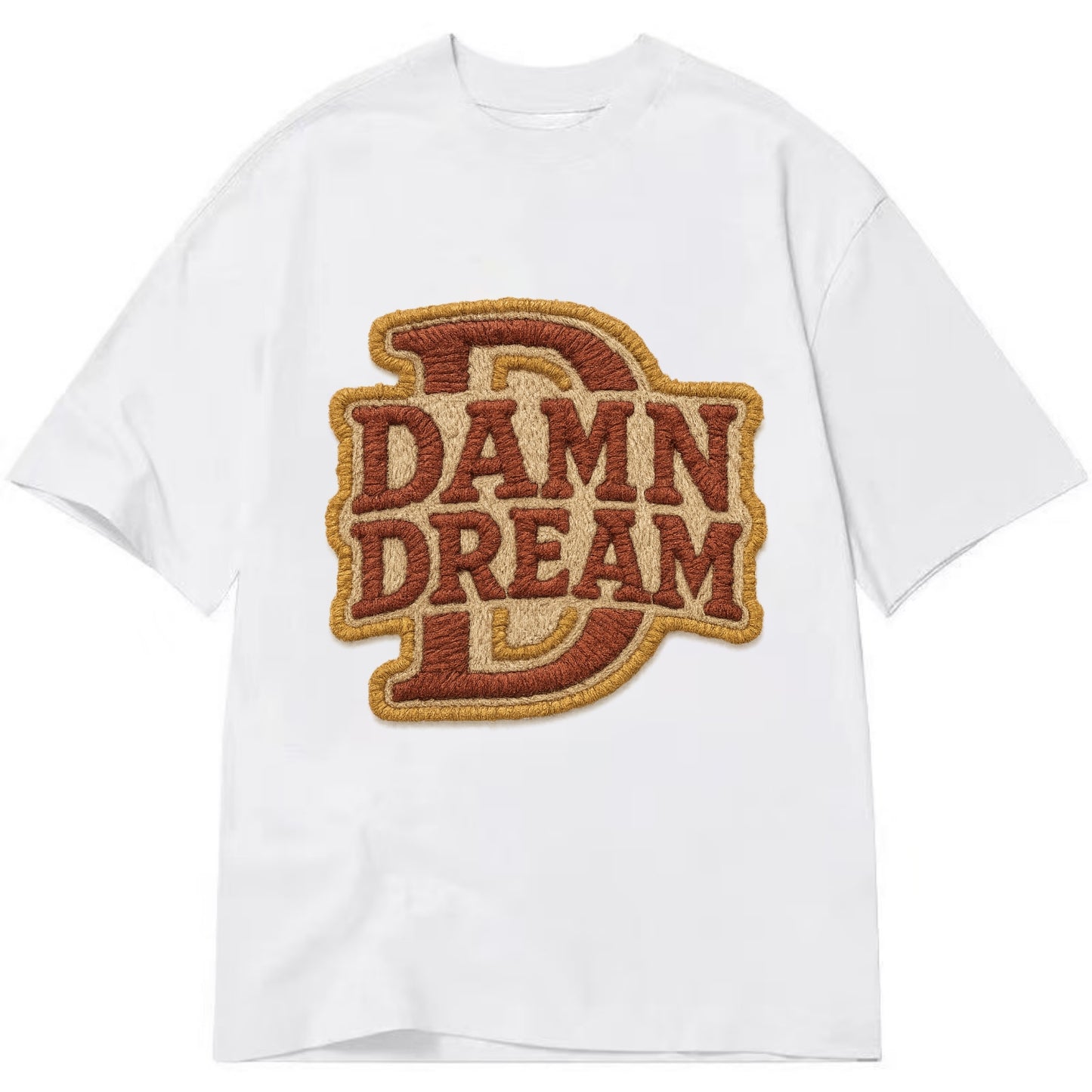 DAMN;DREAM BIG Motivational White Cap - Classic T-shirt - White