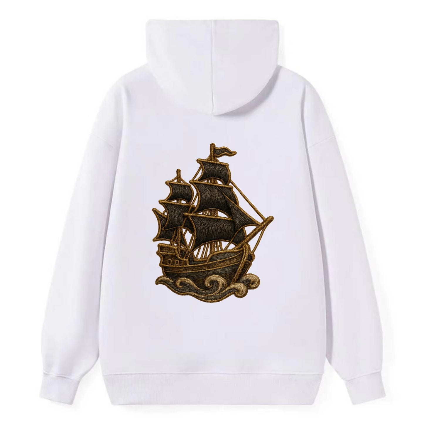Pirate Ship  - Classic Pullover Hoodie - White