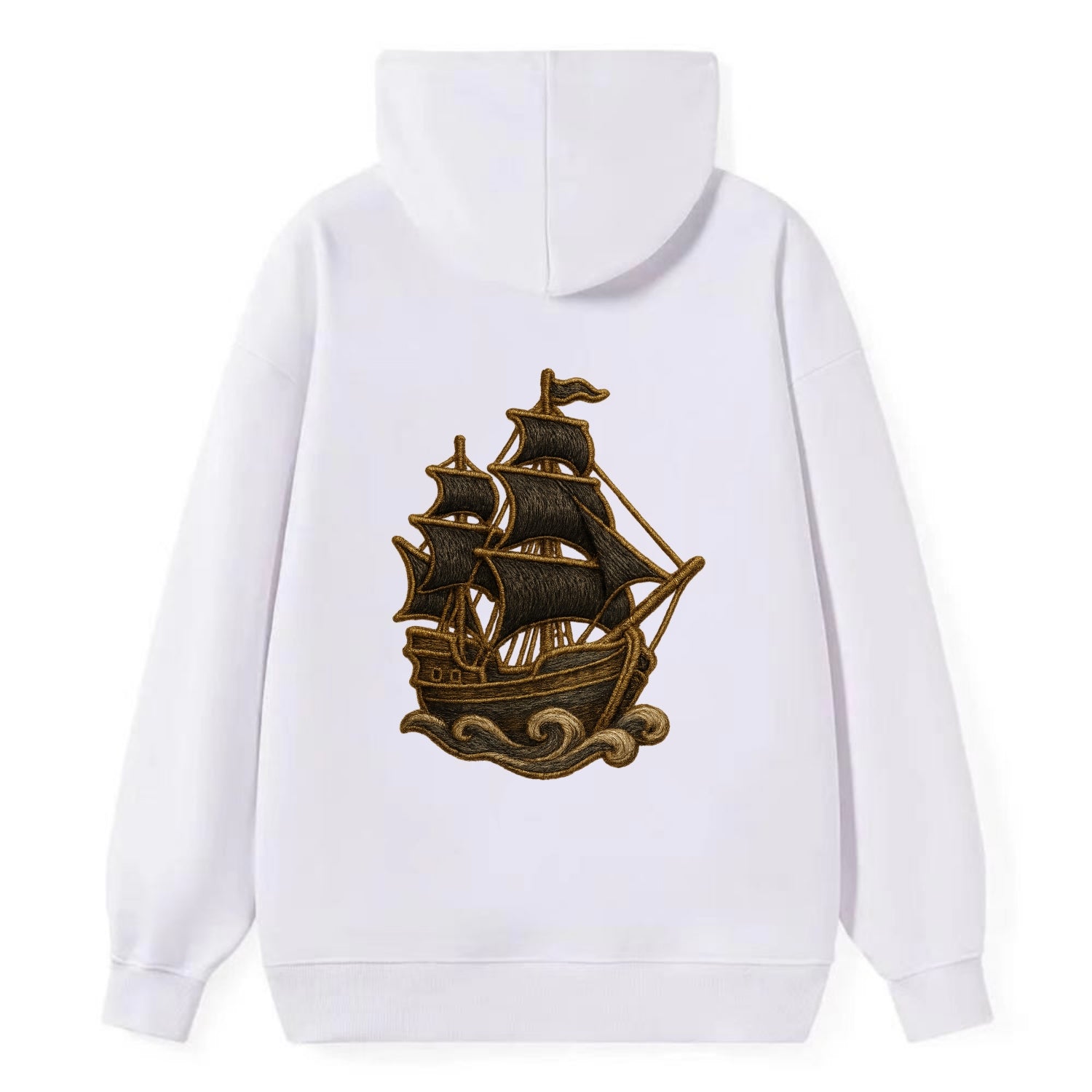 Pirate Ship  - Classic Pullover Hoodie - White
