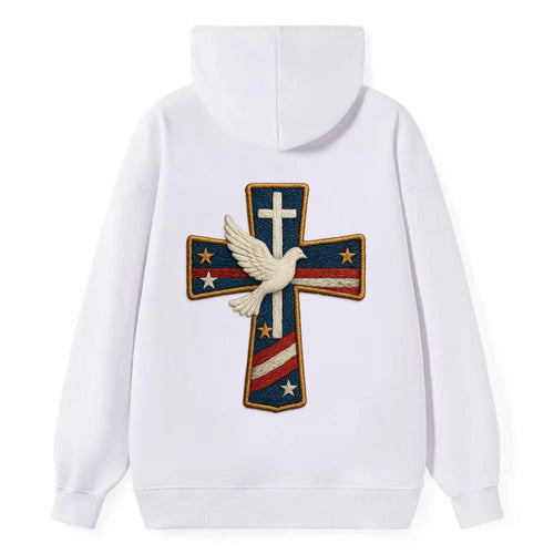 Dove and Cross  - Classic Pullover Hoodie