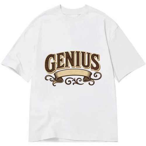 Bold typography design - GENIUS - exceptional intelligence, brilliance - Classic T-shirt