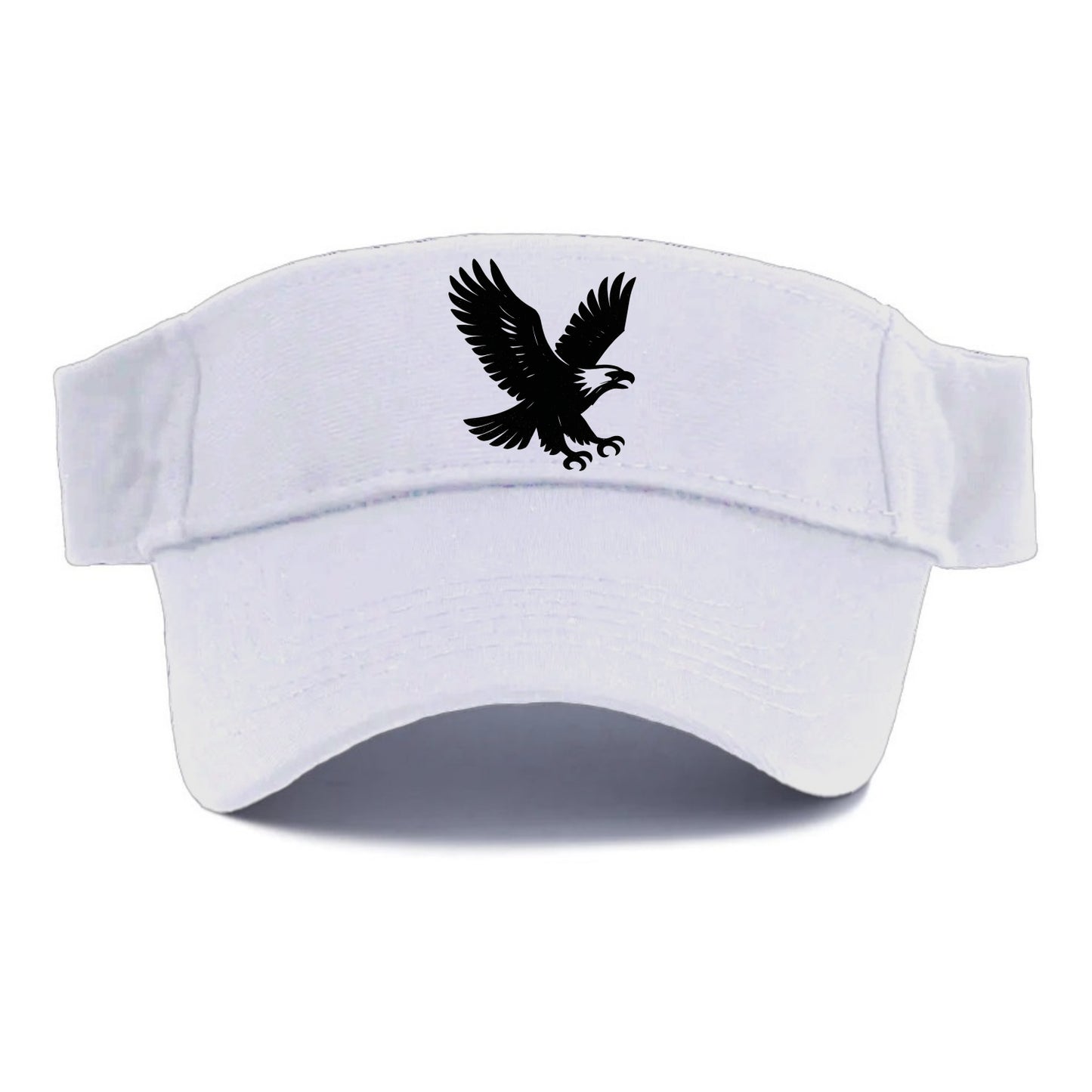 Eagle in flight - liberty and independence ink brushstrokes - Visor - White