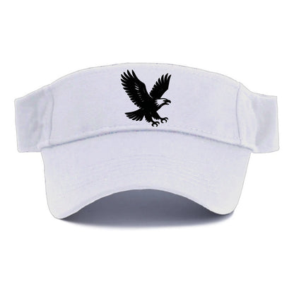 Eagle in flight - liberty and independence ink brushstrokes - Visor - White