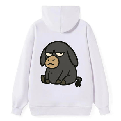 The Donky Judging Silently - Classic Pullover Hoodie - White