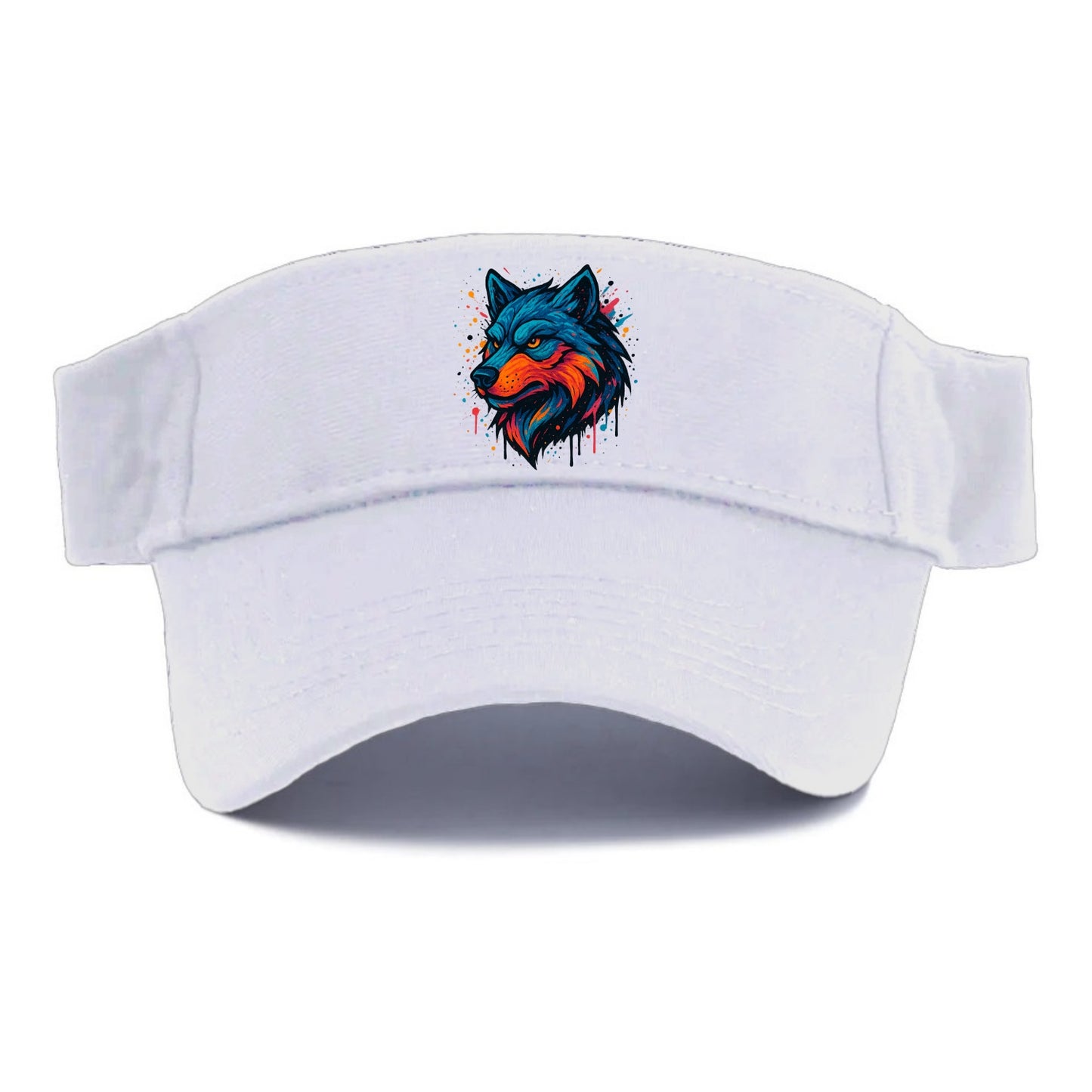 Velvet Wolf Royal  - Visor - White
