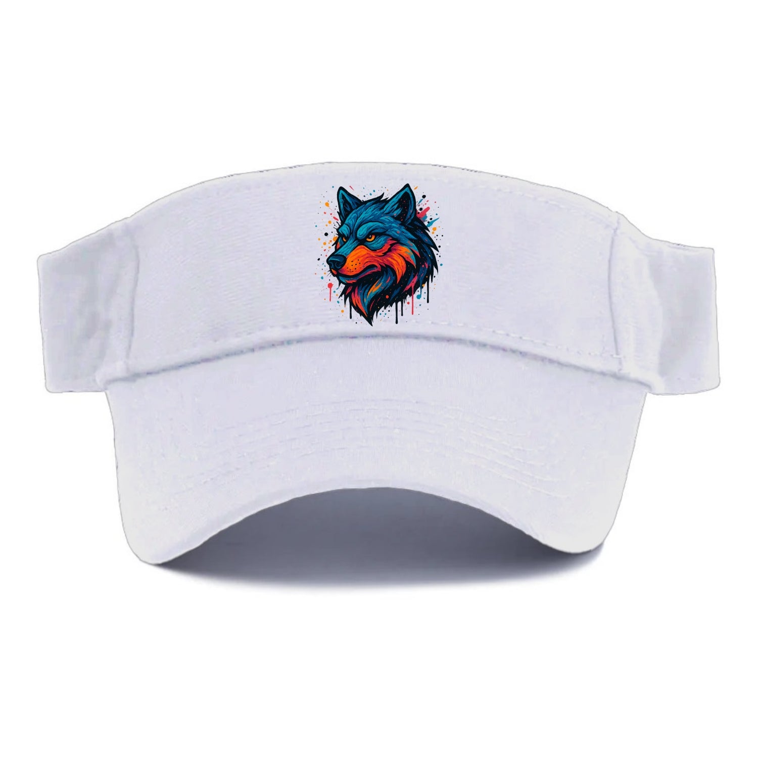 Velvet Wolf Royal  - Visor - White