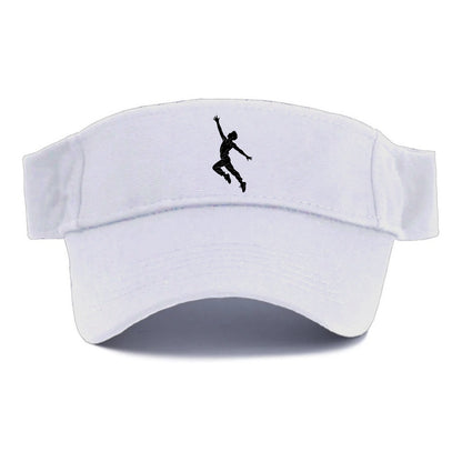 Modern dancer reaching skyward - Visor - White