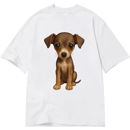 Baby Italian Greyhound Puppy - sleek tiny body, long legs, gentle eyes, - Classic T-shirt - White