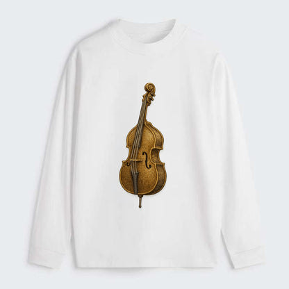 Acoustic Bass  - Classic Long Sleeve Shirt - White