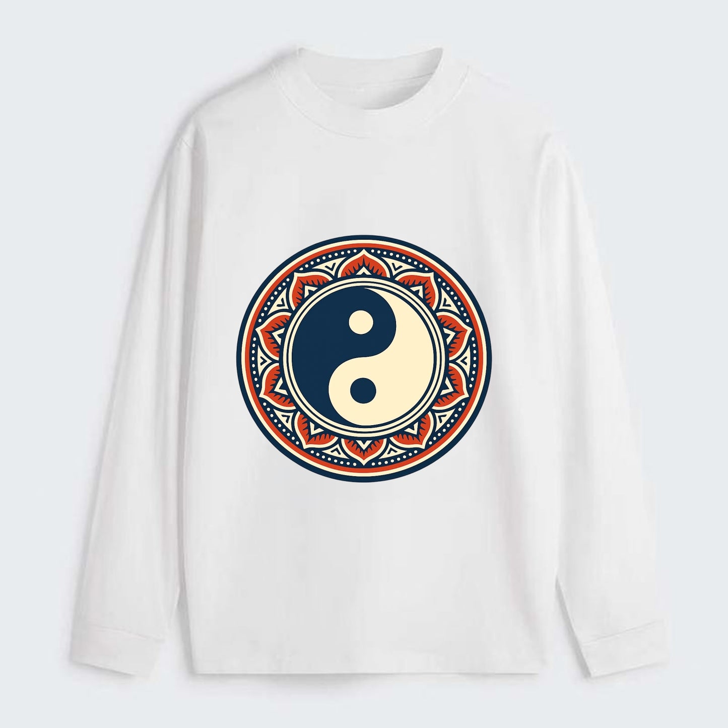 Harmony of Balance - Classic Long Sleeve Shirt - White
