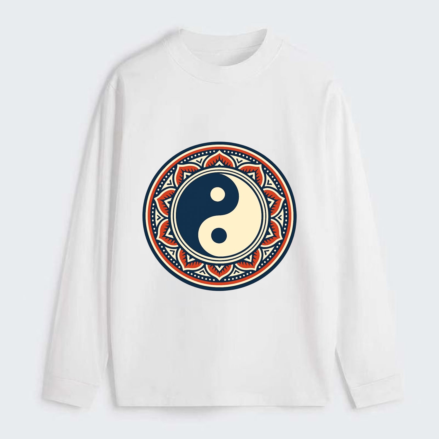 Harmony of Balance - Classic Long Sleeve Shirt - White