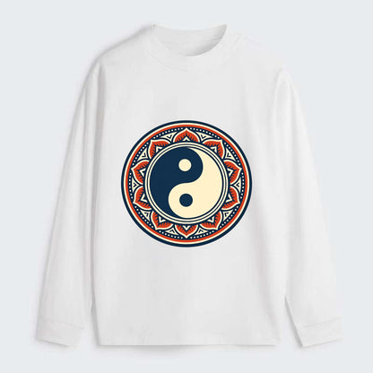Harmony of Balance - Classic Long Sleeve Shirt - White
