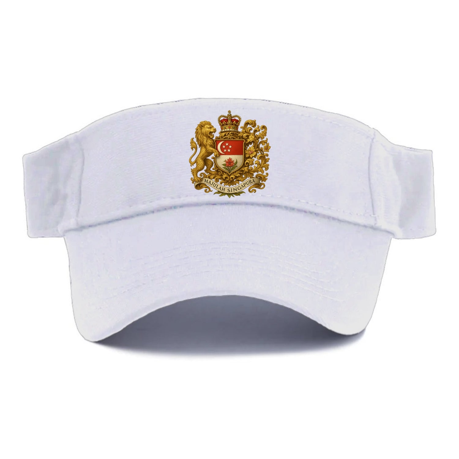 Singapore Merlion Emblem  - Visor - White