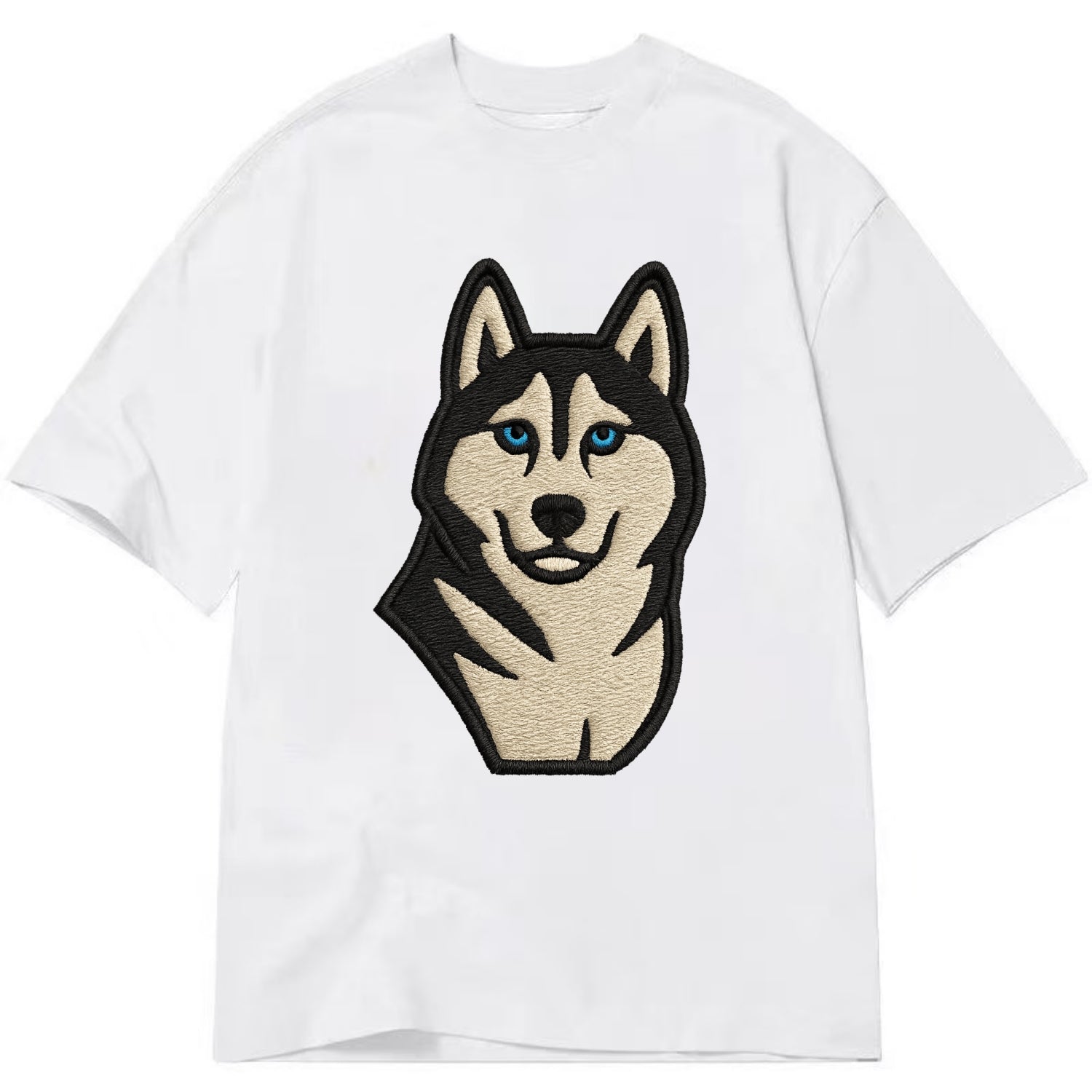 Husky - Blue eyes close-up portrait - Cl Classic T-shirt - White