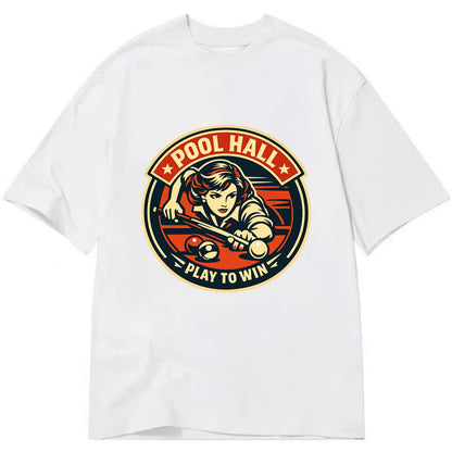 Cue Queen Emblem - Classic T-shirt - White