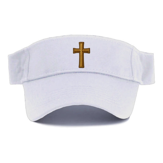 Latin Cross - Visor - White