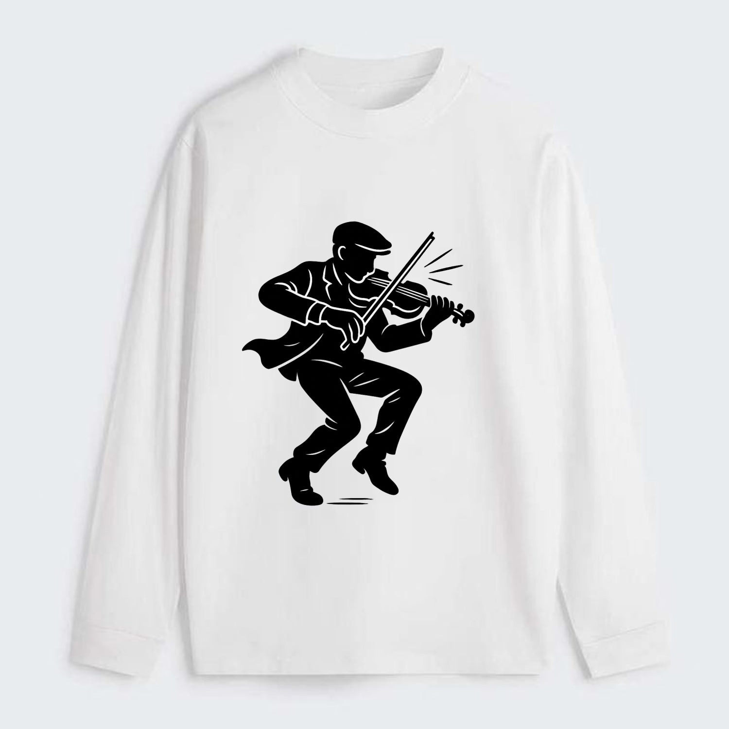 Irish folk musician traditional jig - Classic Long Sleeve Shirt - White