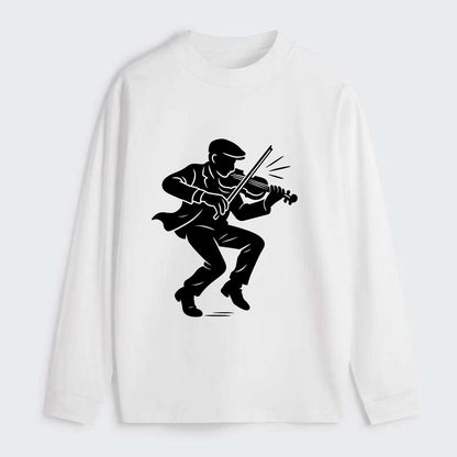 Irish folk musician traditional jig - Classic Long Sleeve Shirt - White
