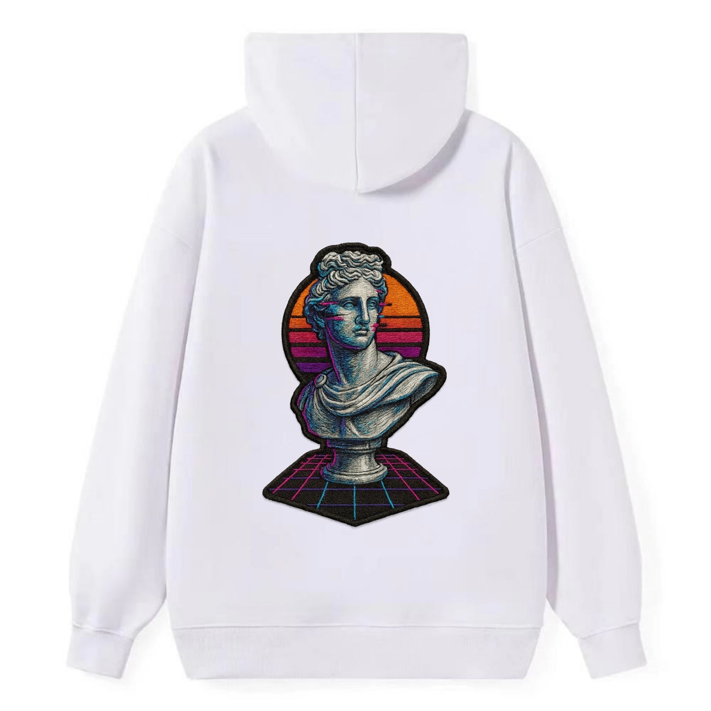 Greek Statue - Classic Pullover Hoodie - White
