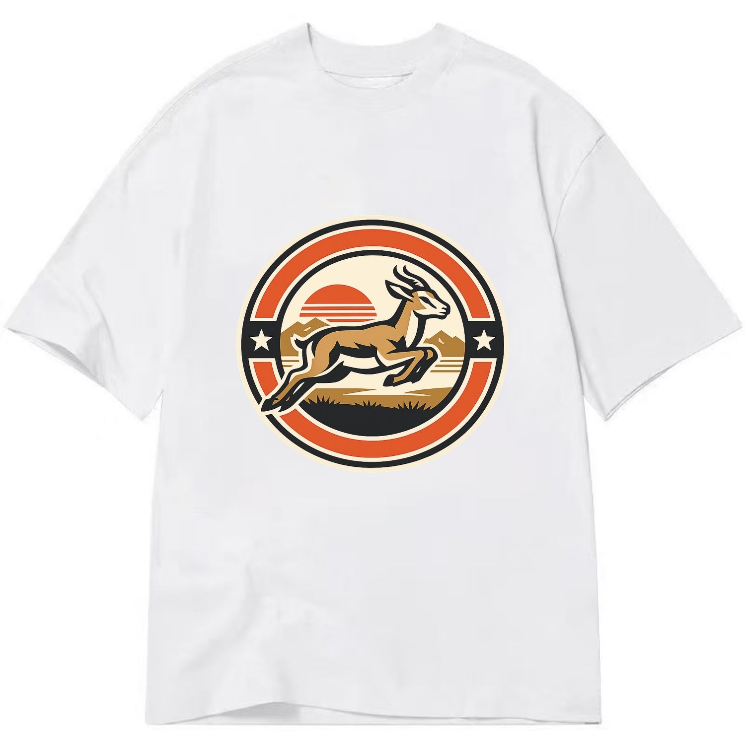 Proud Springbok Emblem - Classic T-shirt - White
