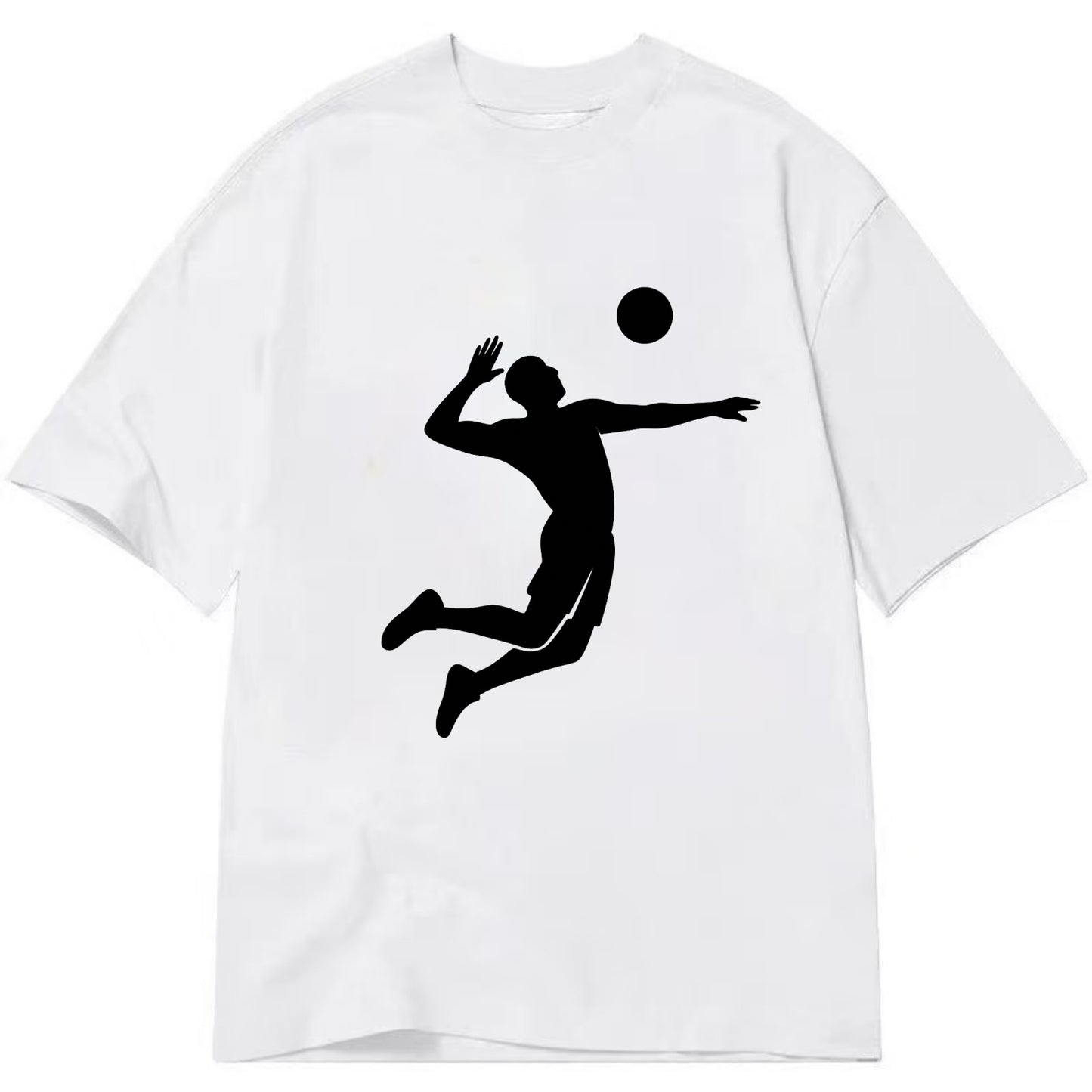 Volleyball player spiking ball - Classic T-shirt - White