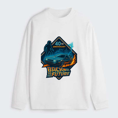 Back To The Future 40th Anniversary 2 - Classic Long Sleeve Shirt - White