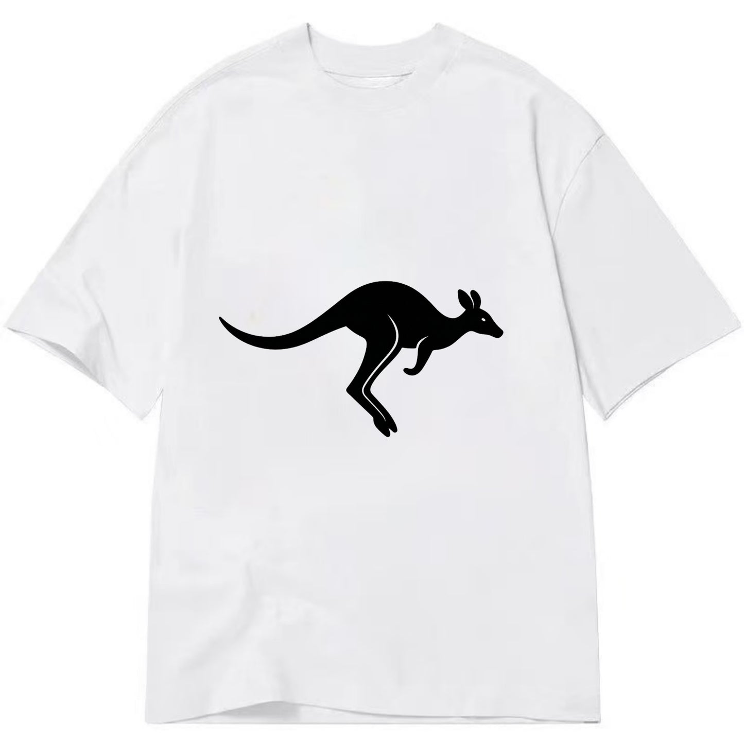 Kangaroo leaping across outback - Classic T-shirt - White