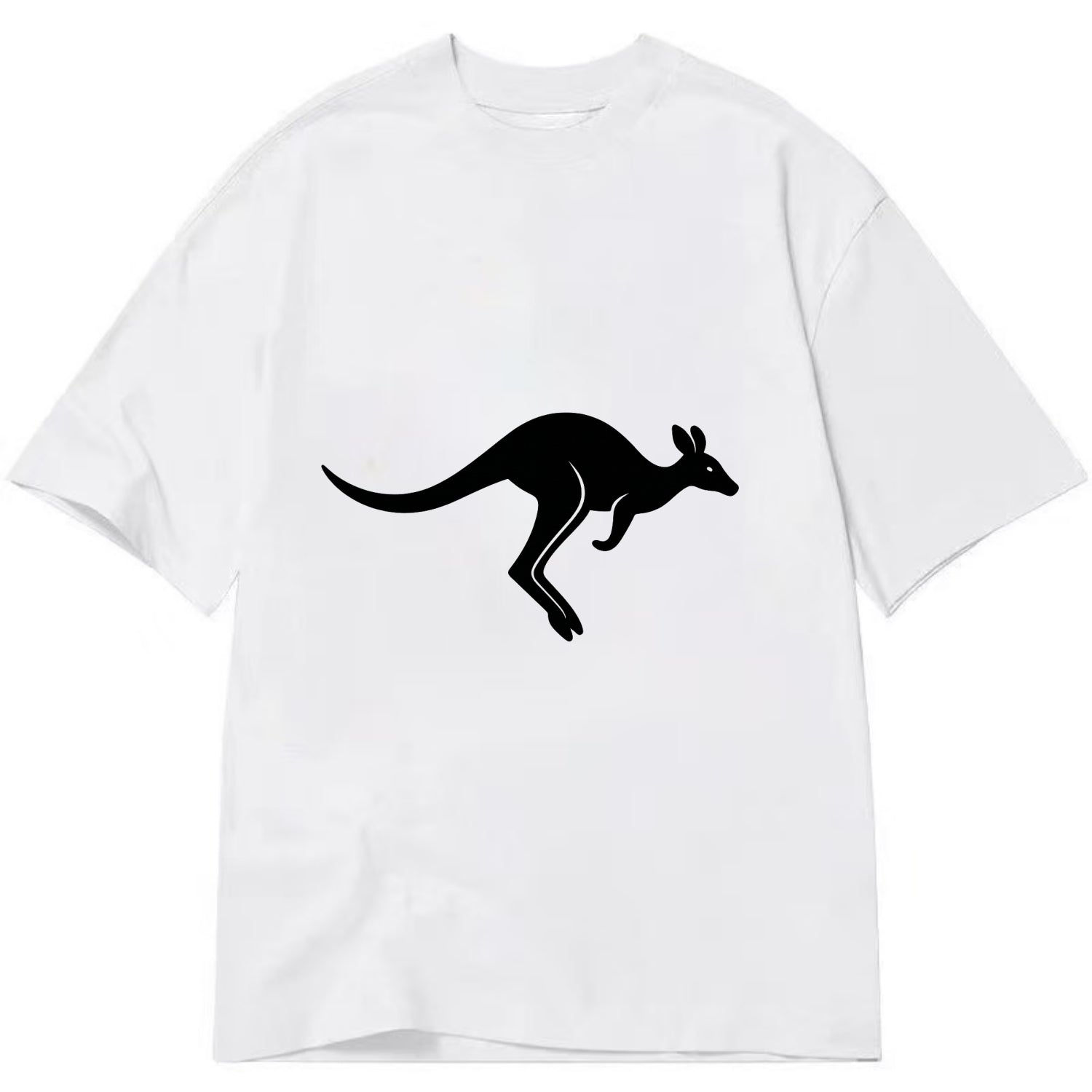 Kangaroo leaping across outback - Classic T-shirt - White