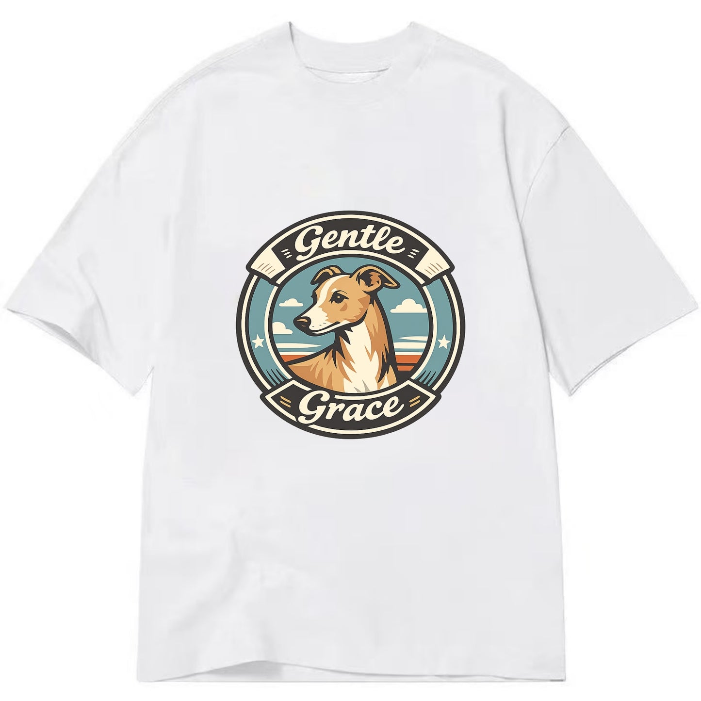 Gentle Grace of the Whippet - Classic T-shirt - White