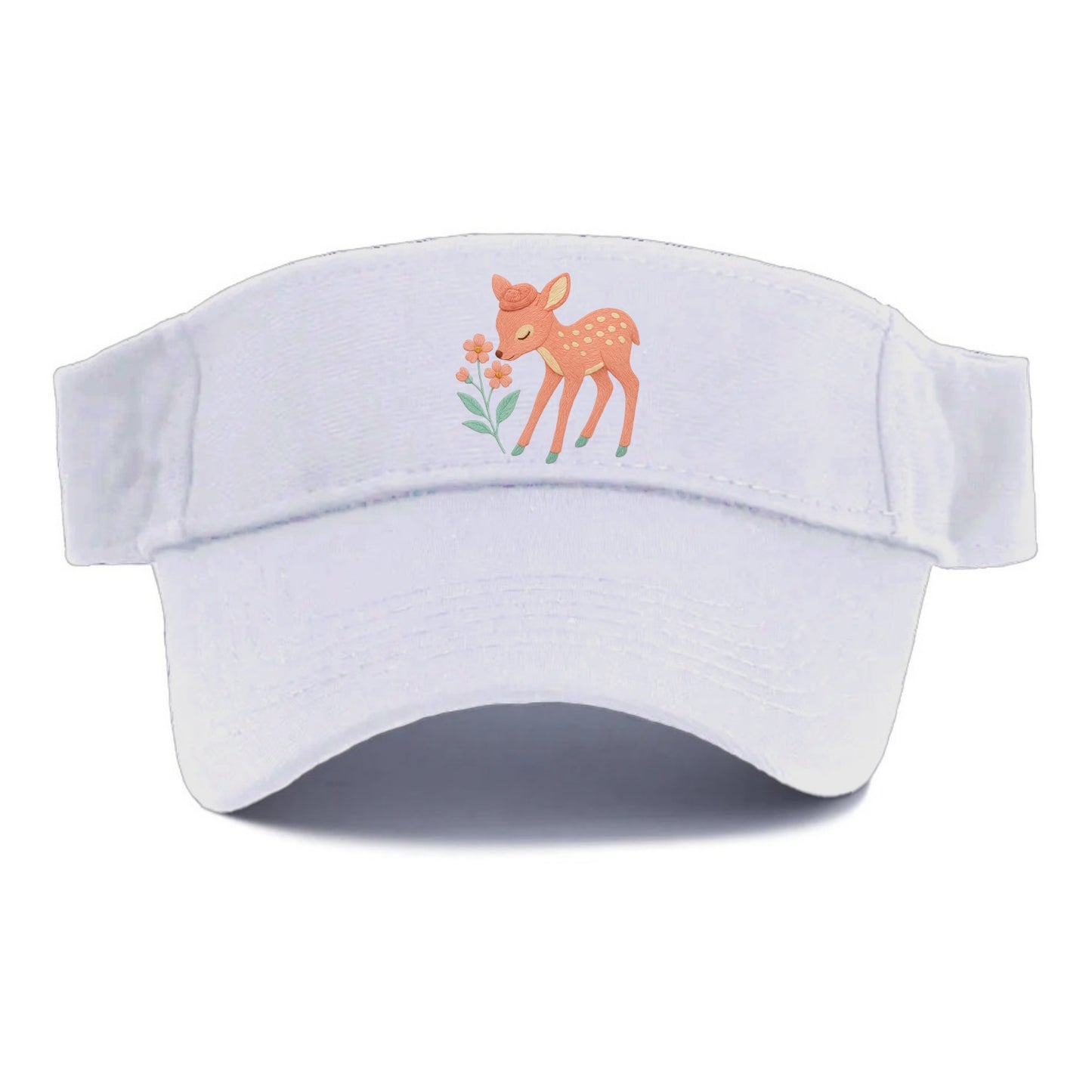 Coral Fawn - Visor - White