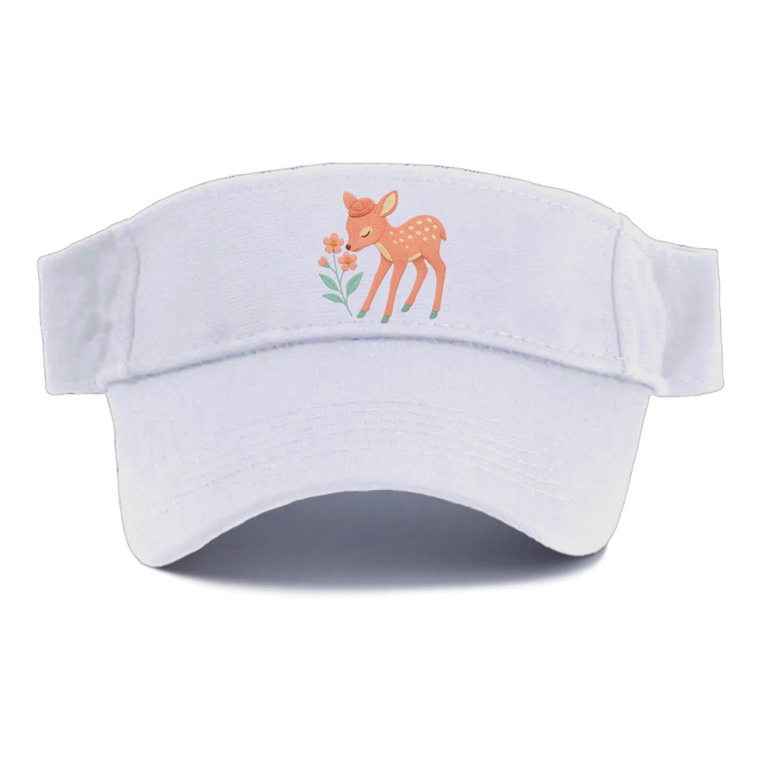 Coral Fawn - Visor - White