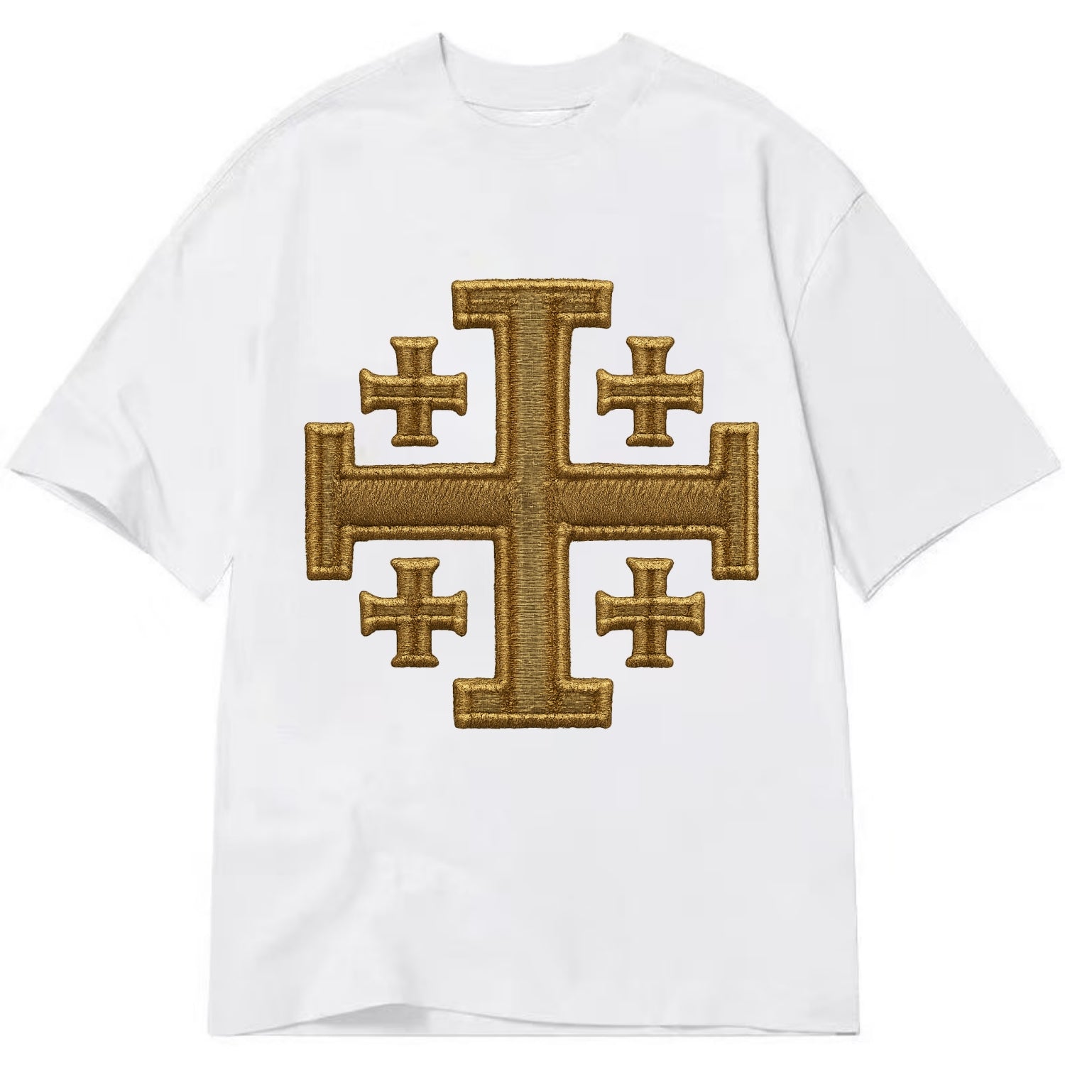 Jerusalem Cross  - Classic T-shirt - White