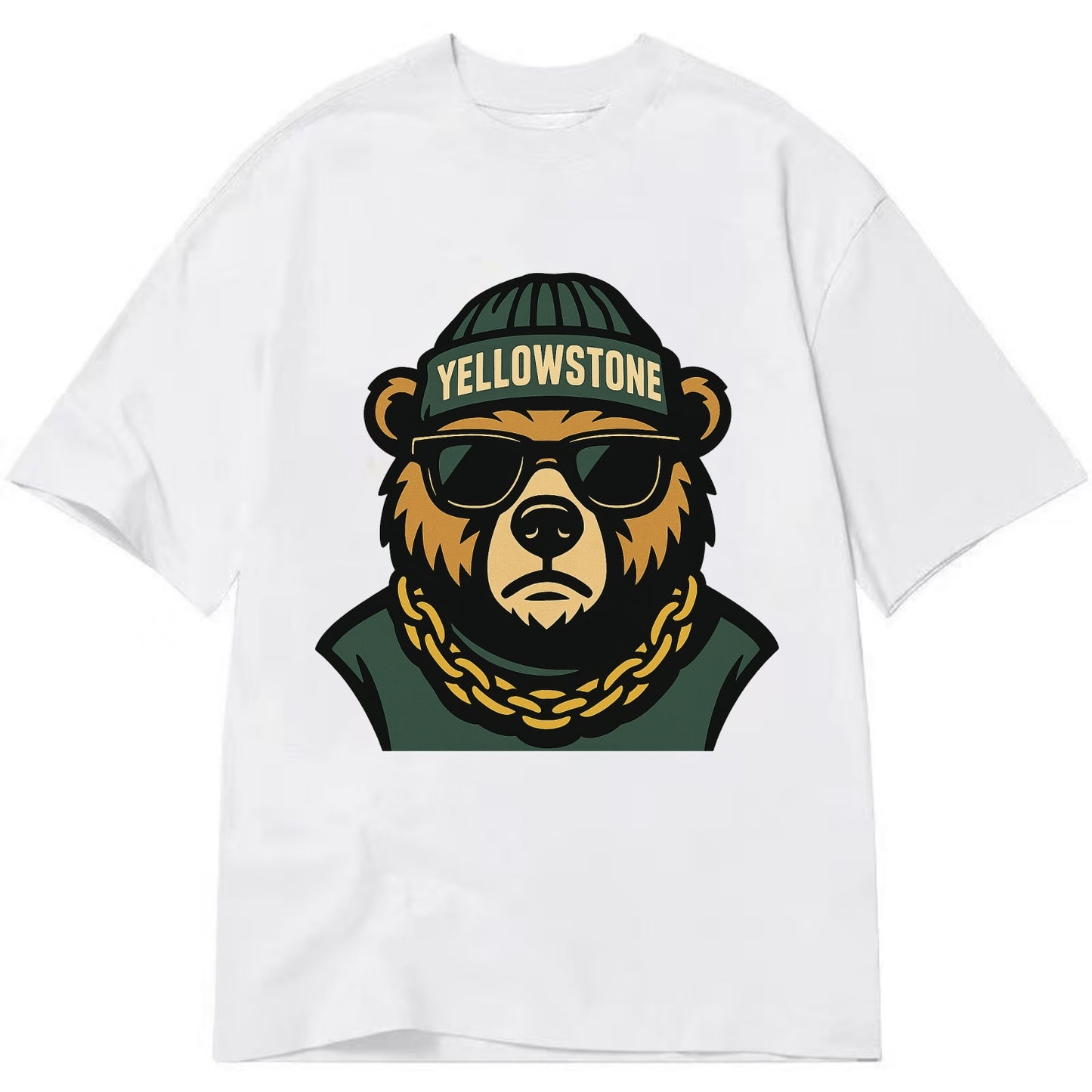 Yellowstone Bear - Classic T-shirt - White