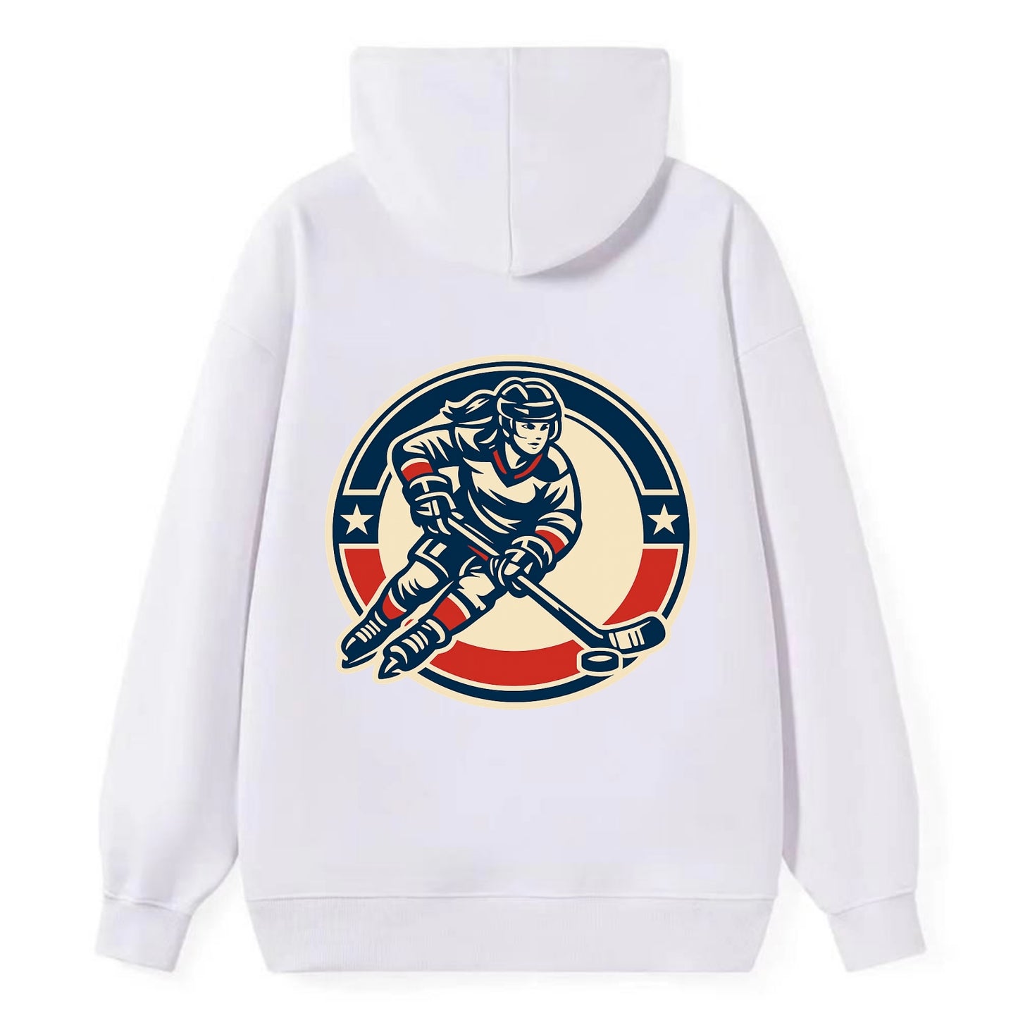 Fearless Ice Warrior - Classic Pullover Hoodie - White