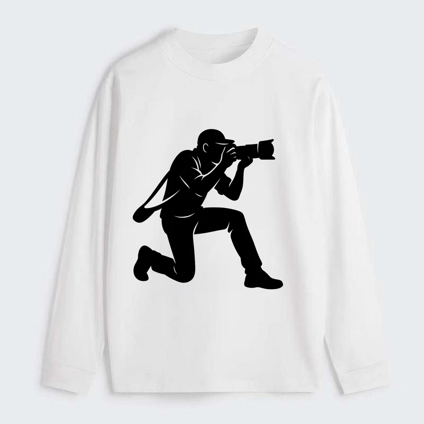 Photographer capturing perfect shot - Classic Long Sleeve Shirt - White