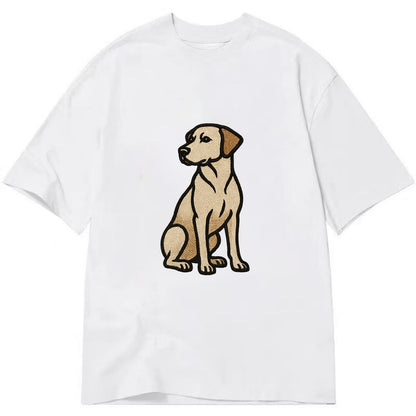 Rhodesian Ridgeback - Red wheaten sittin Classic T-shirt - White