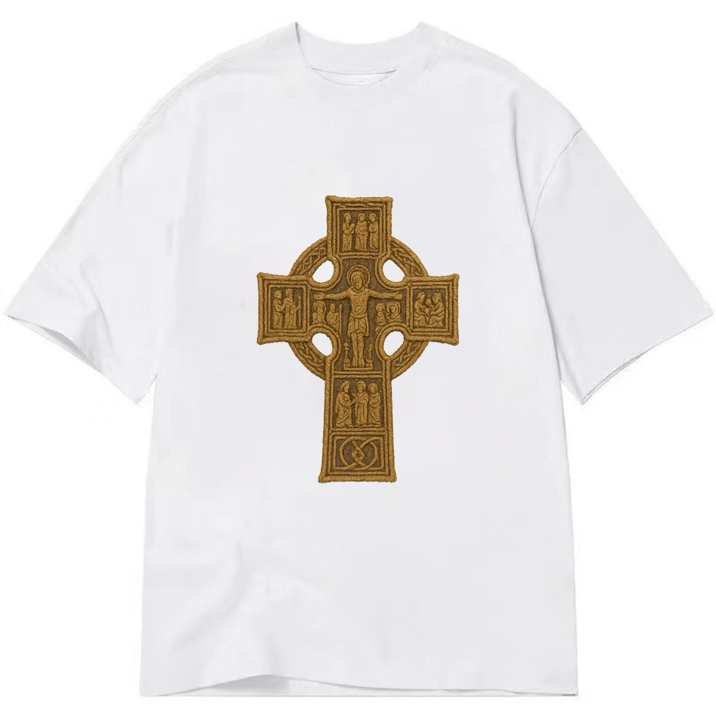 Monasterboice Cross - Classic T-shirt - White