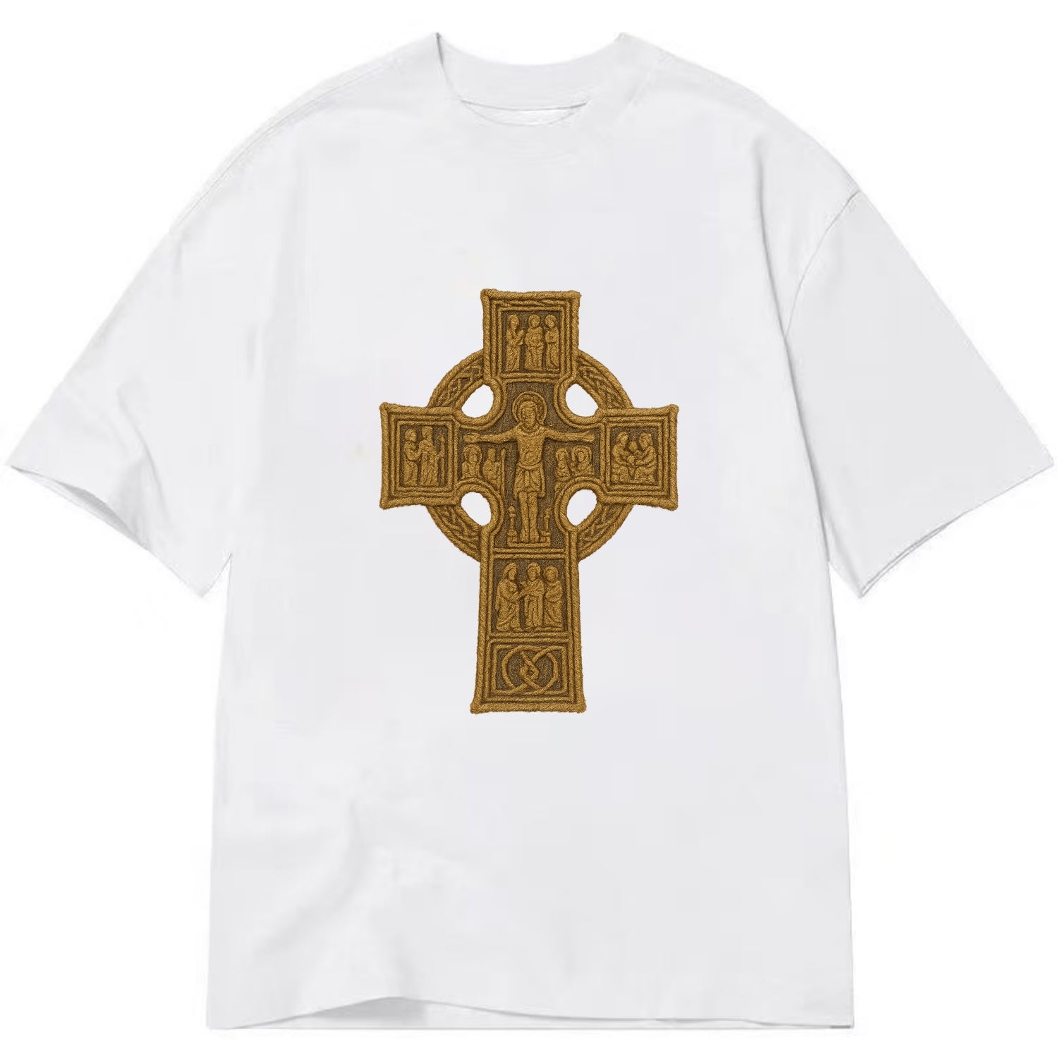 Monasterboice Cross - Classic T-shirt - White
